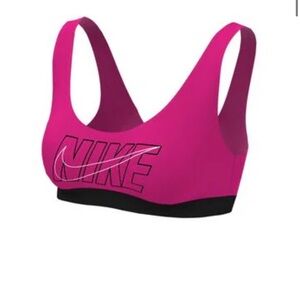 NWT Nike Multi‎ Logo Scoop Neck Bikini Top